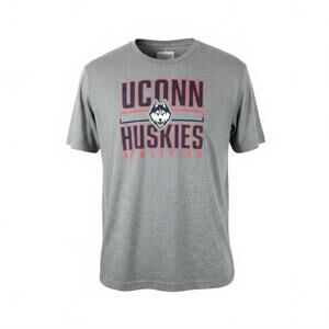 UCONN Huskies Athletics Grey Men's Activewear Graphic T-Shirt XL